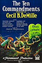 'The Ten Commandments,' directed by Cecil B. DeMille movie poster