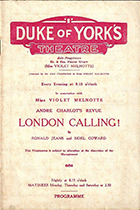 London Calling! (musical), by Noel Coward
